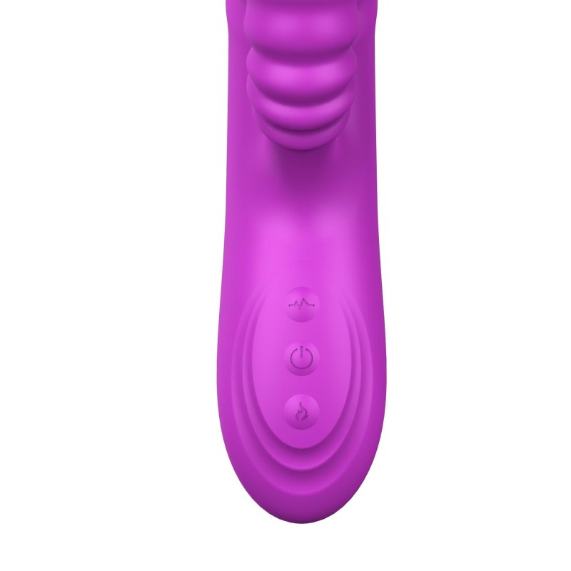 Wibrator-Angelia USB 3 functions of thrusting / 20 vibrations Purple